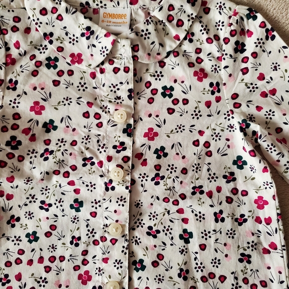 Gymboree Plum Pony floral button-down - Picture 2 of 3